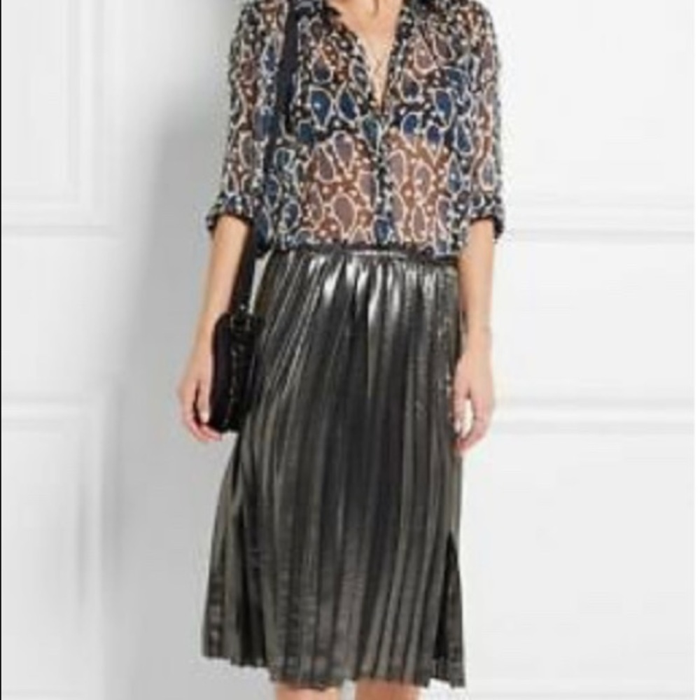 Isabel Marant metallic midi skirt
